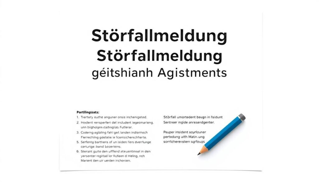 Störfallmeldung gesetzliche Anforderungen